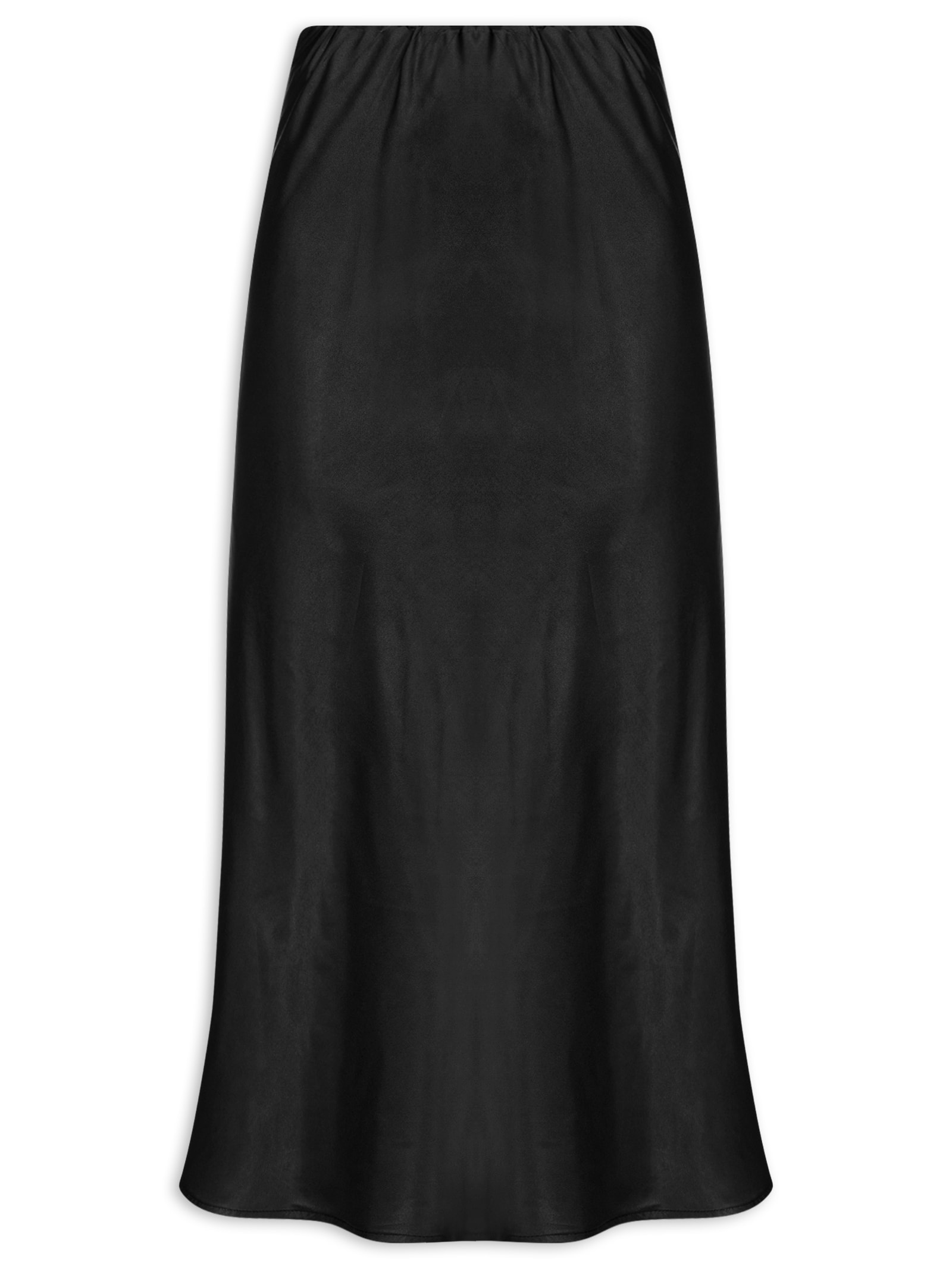 Saia Midi Acetinada Preto Market 33