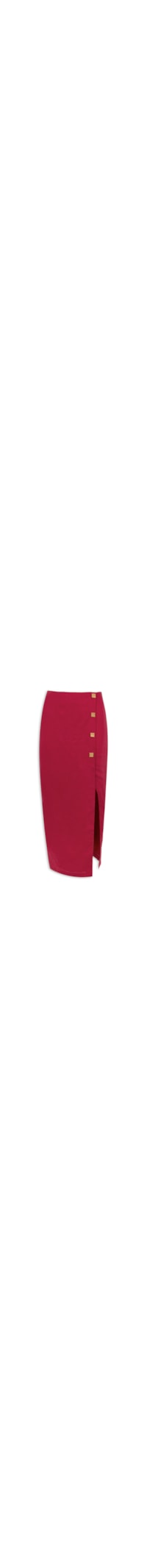 Saia Midi Alessia Detalhe - Vermelho