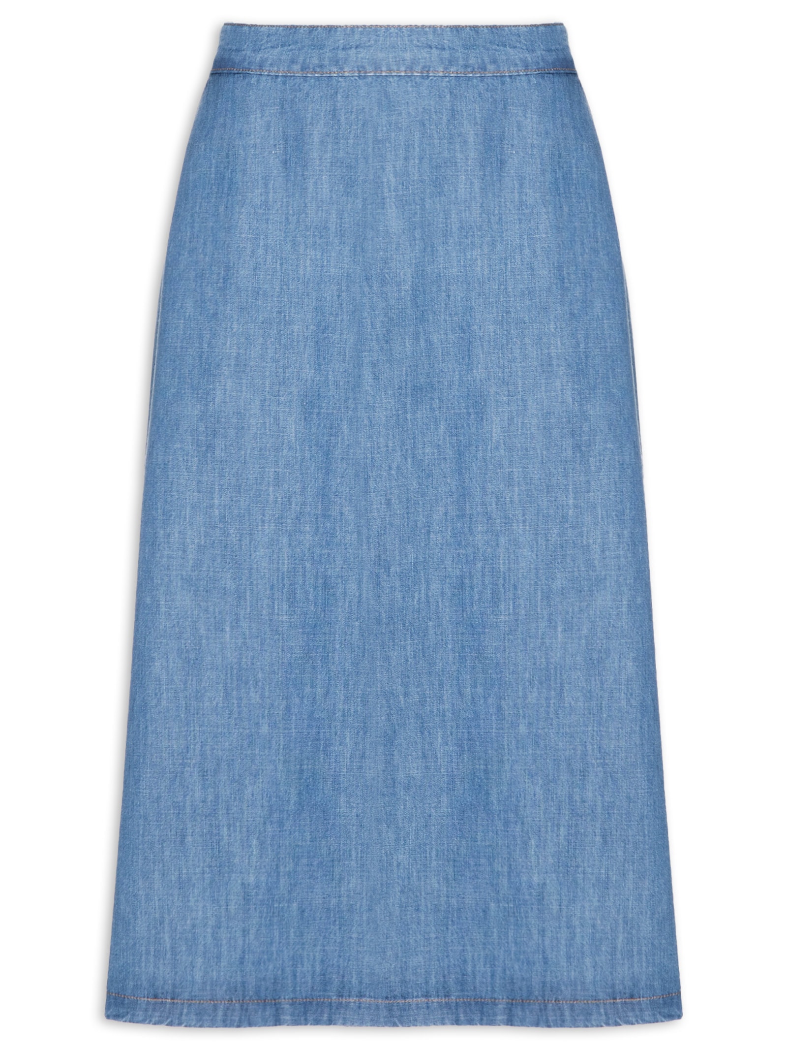 Saia Midi Aline II Azul Le Lis