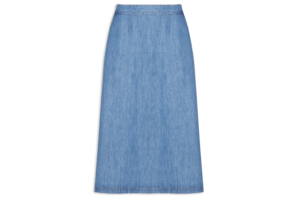 Saia Midi Aline II - Azul