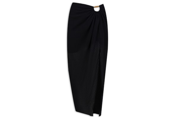 Saia Midi Aurora - Preto