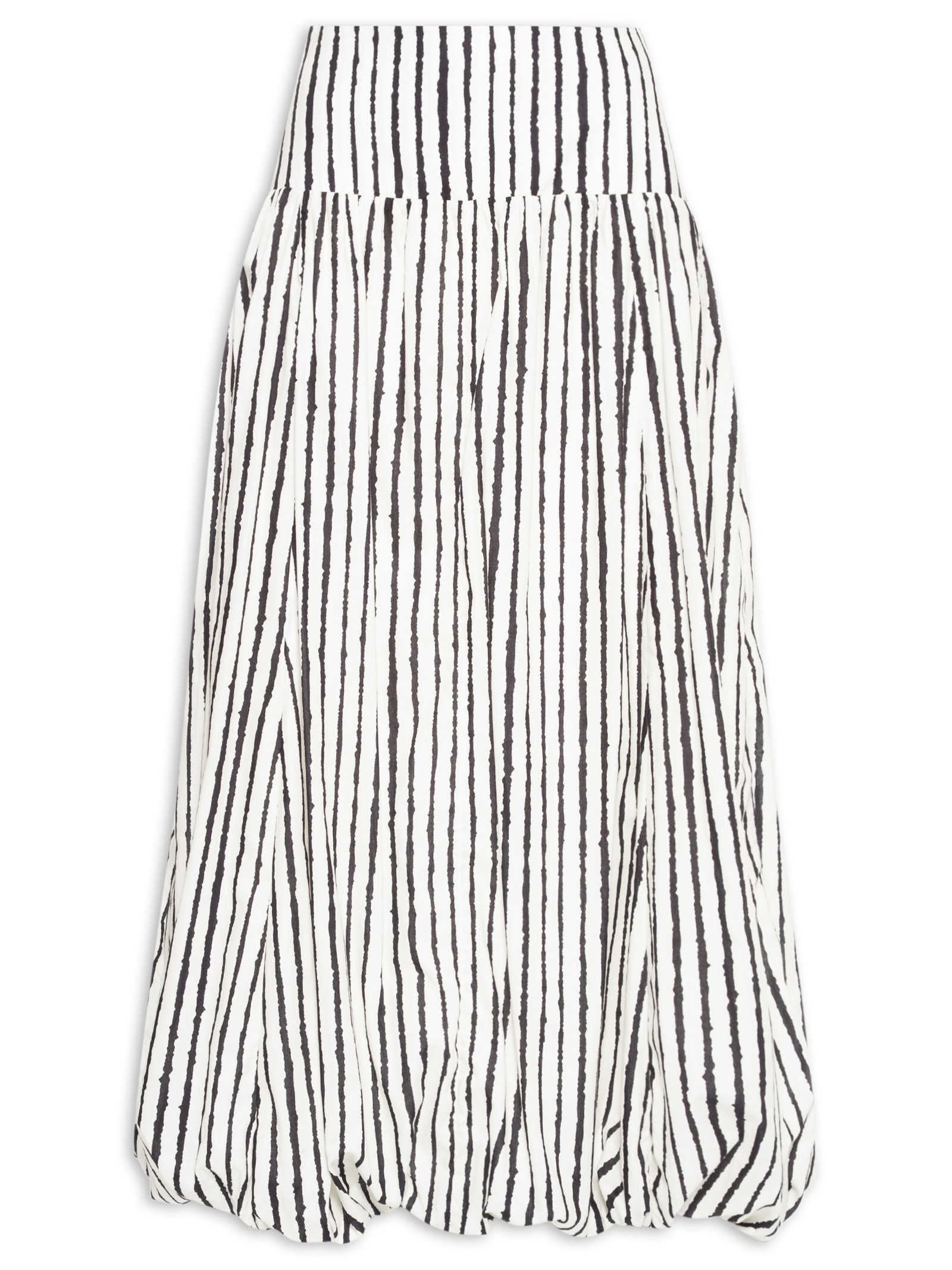 Saia Midi Balonê Estampa Icaraí Branco Dress To