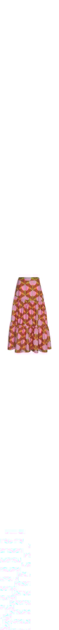 Saia Midi Banana Deco - Vermelho