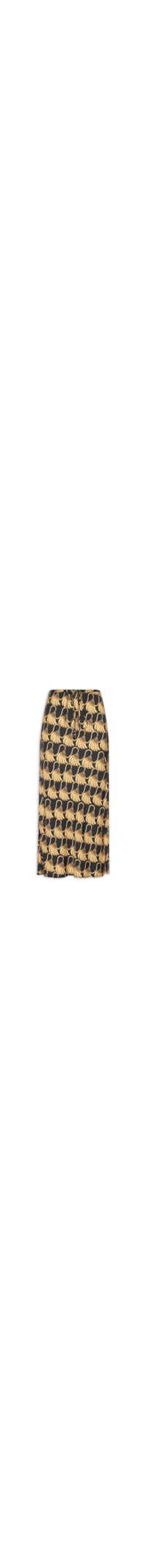Saia Midi Banana Tassel Mini - Preto