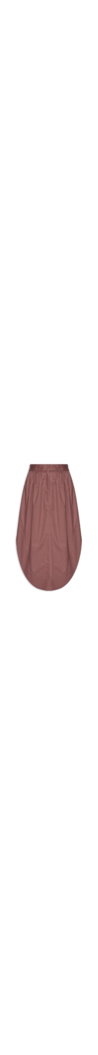 Saia Midi Barra Arredondada – Rosa