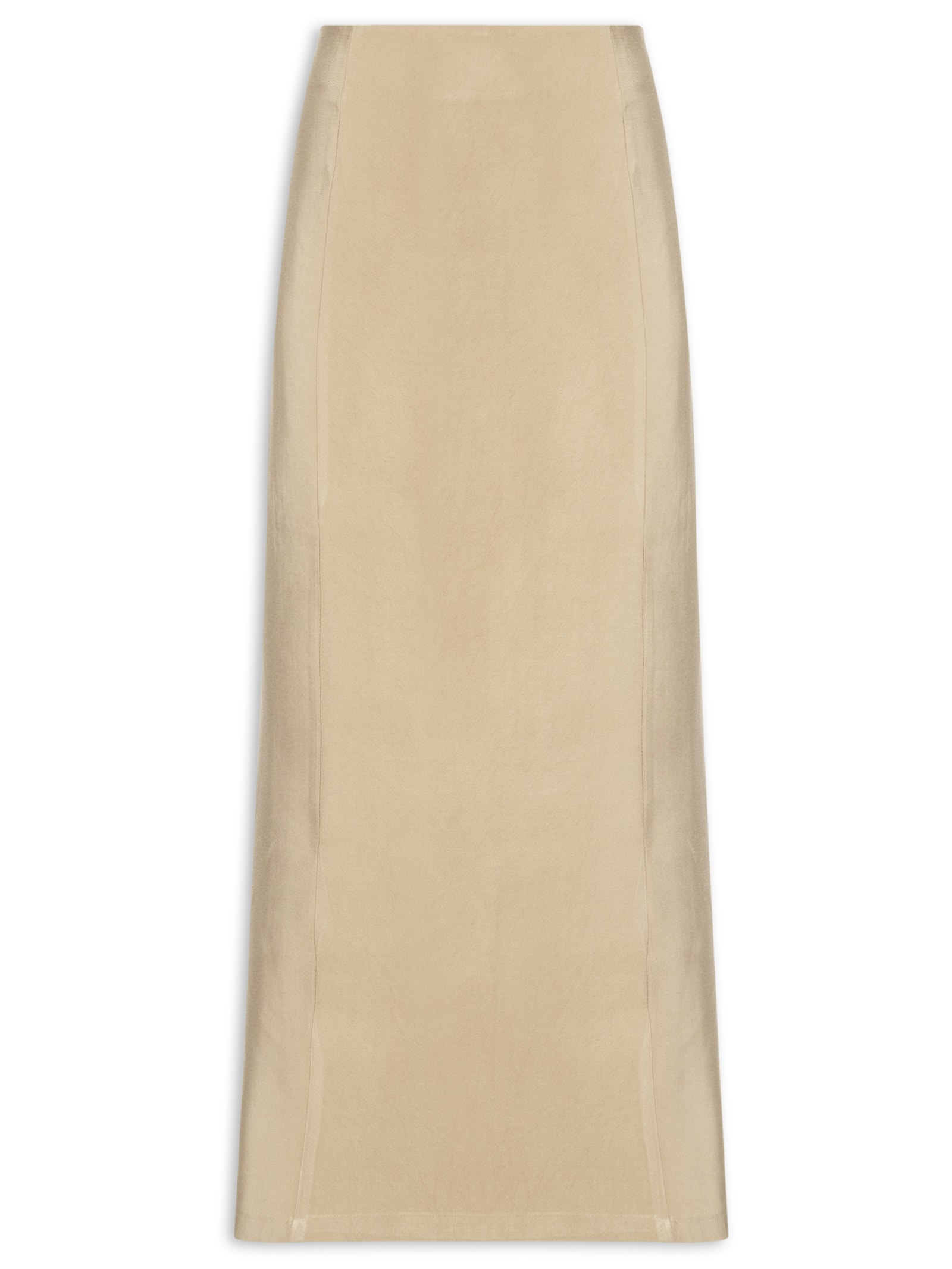 Saia Midi Básica Bege Basiq