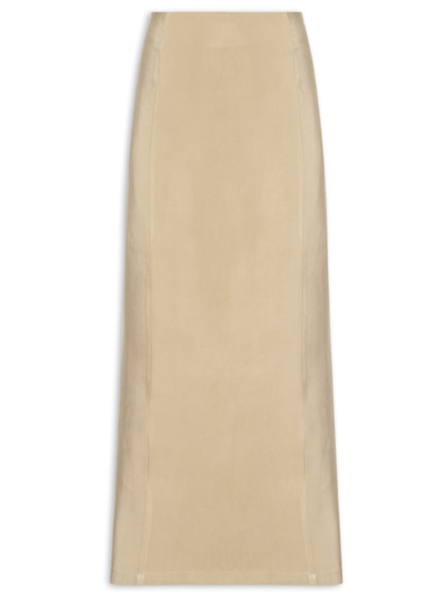 Saia Midi Básica – Bege