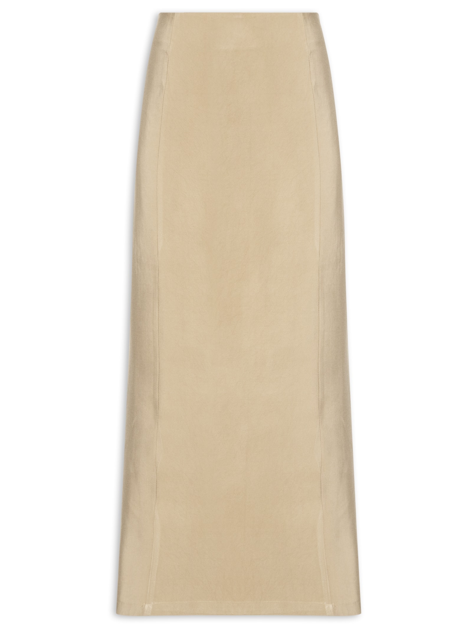 Saia Midi Básica Bege Basiq