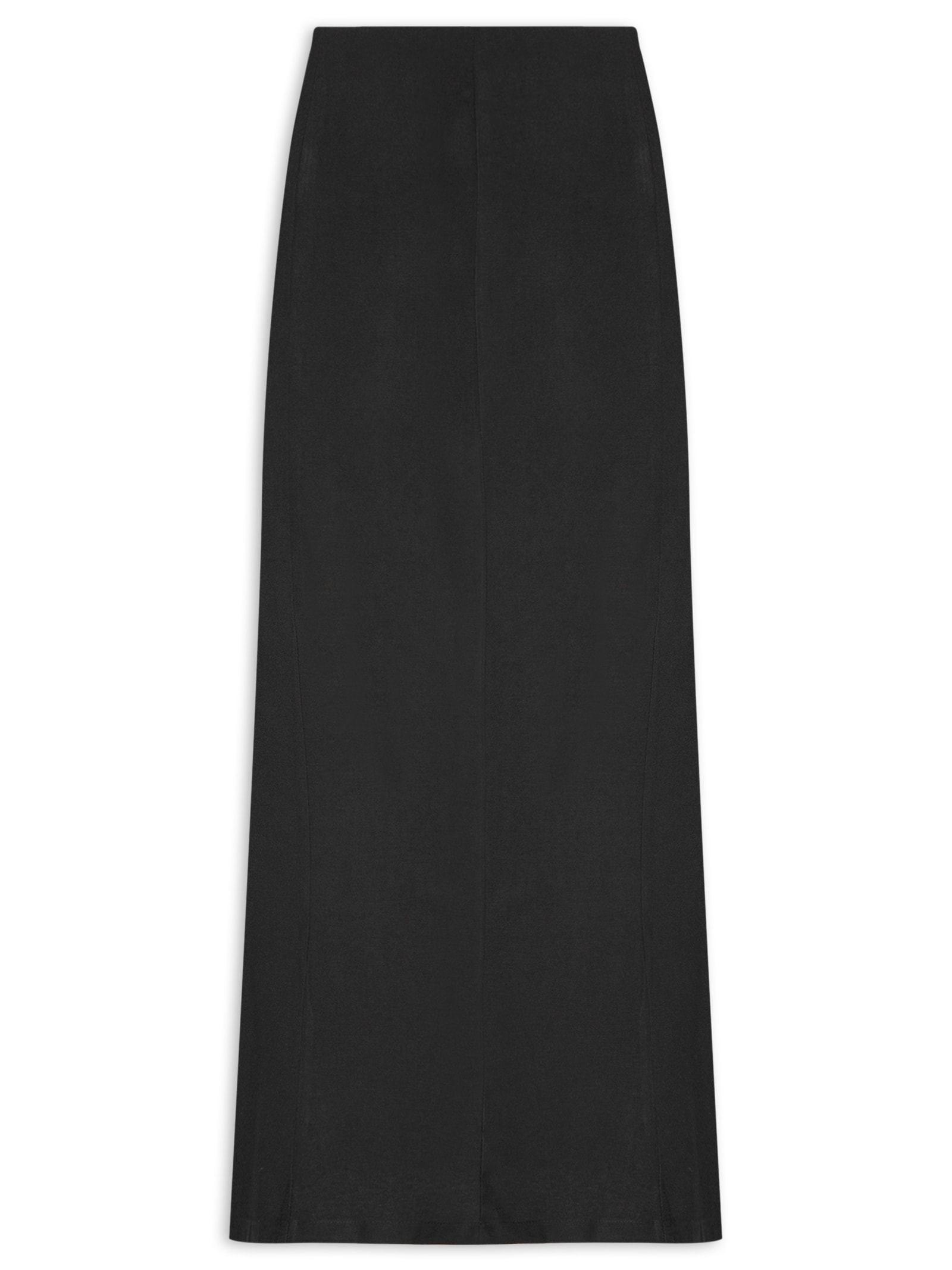 Saia Midi Básica Preto Basiq