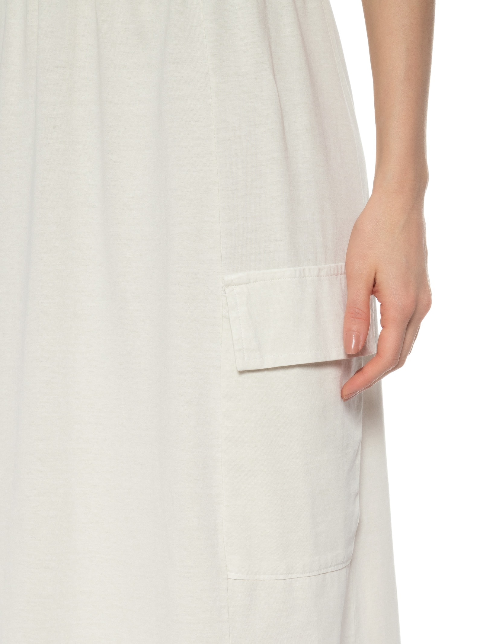 Saia Midi Cargo Cinza Basiq