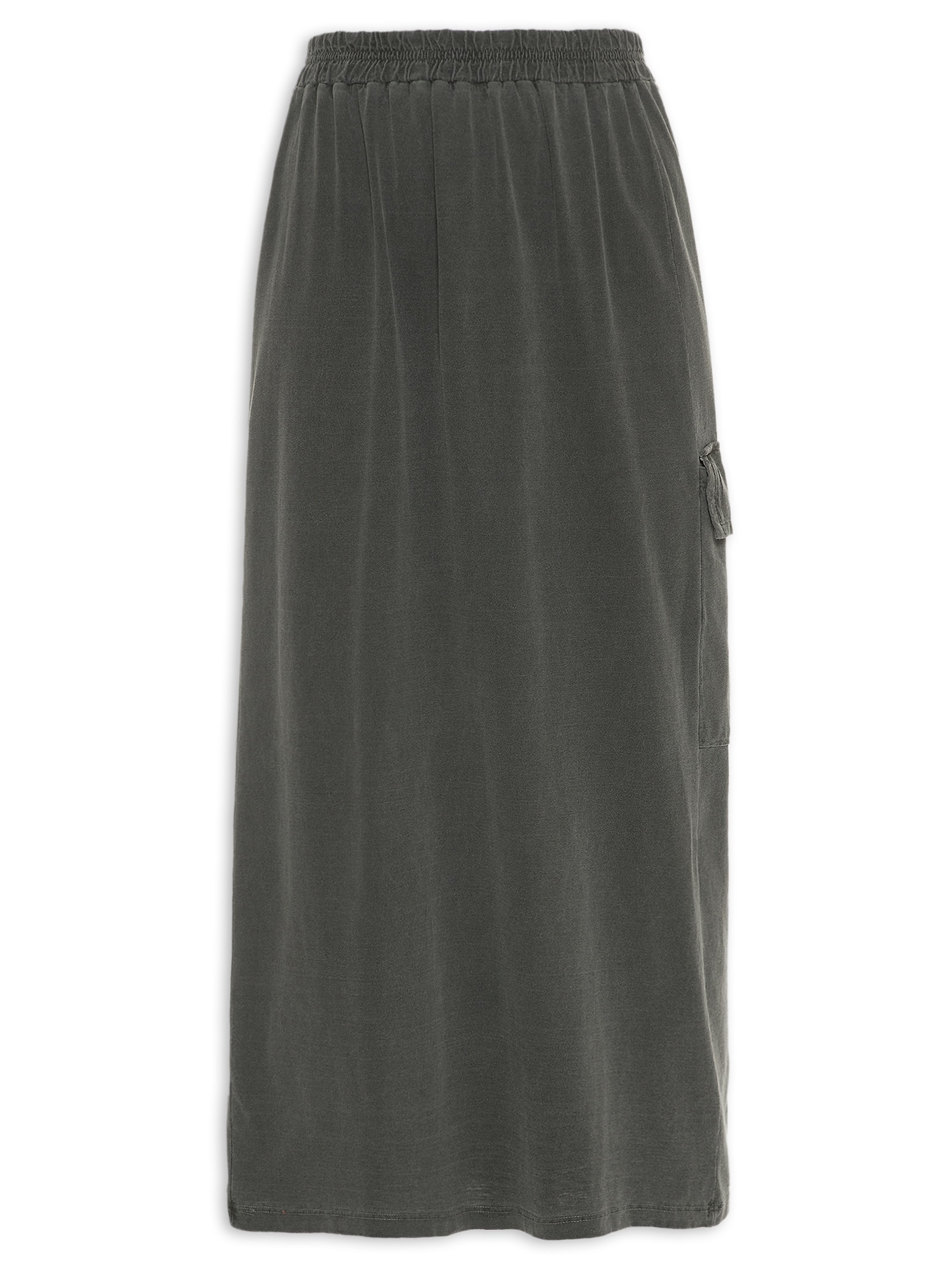 Saia Midi Cargo Cinza Basiq