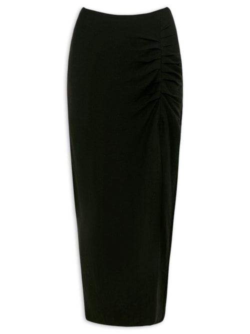 Saia Midi Clara – Preto