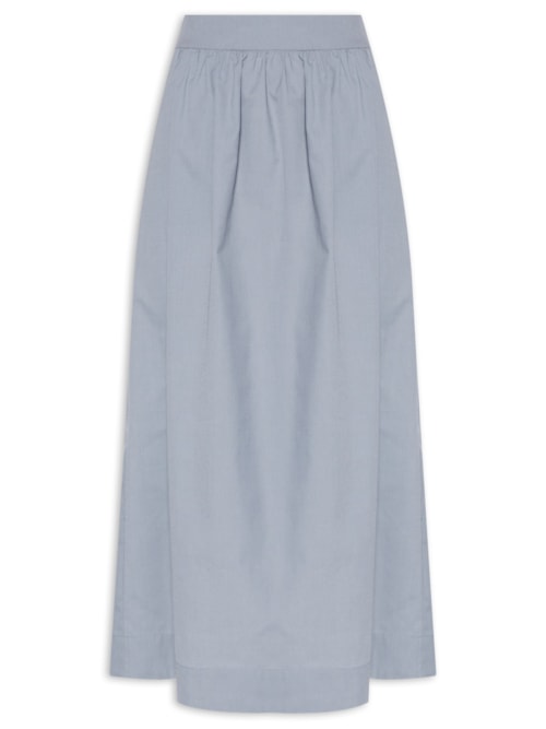 Saia Midi Com Bolso – Cinza