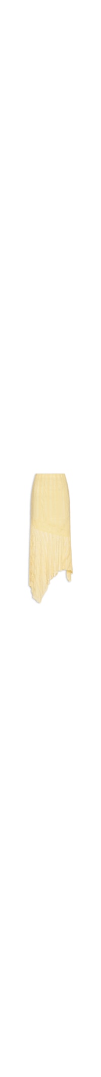 Saia Midi com Detalhes em Renda - Amarelo