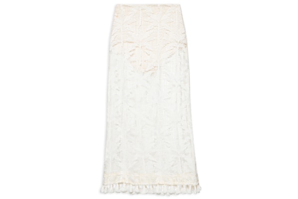 Saia Midi Coqueiros - Off White 