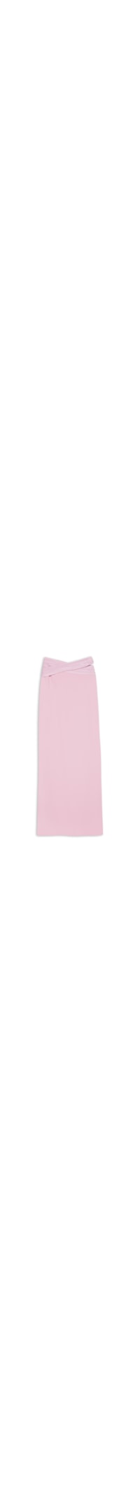 Saia Midi Crepe Recorte - Rosa