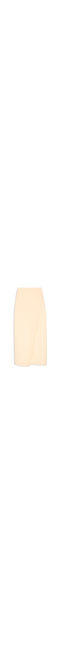 Saia Midi Em Linho Misto - Amarelo