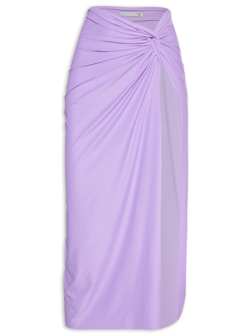 Saia Midi Em Malha – Lilás