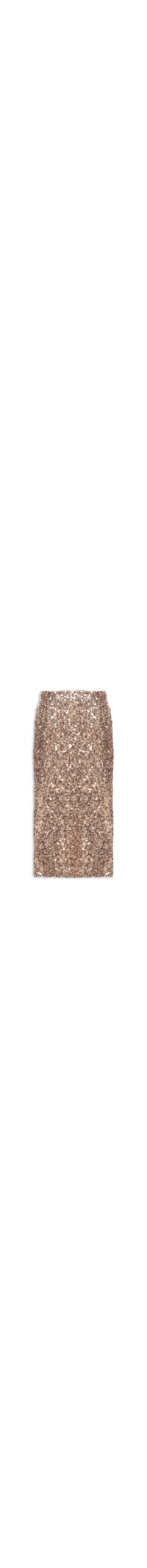Saia Midi Em Paetê - Dourado
