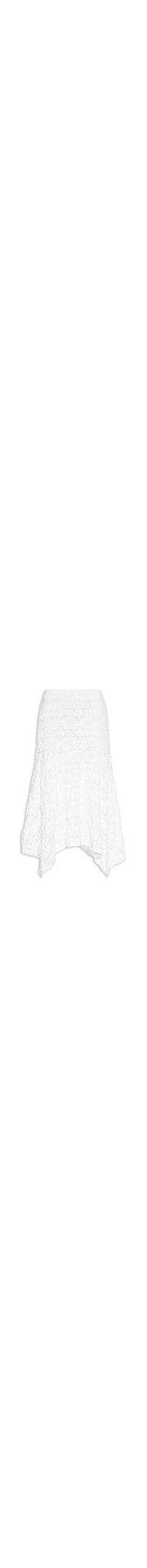 Saia Midi Em Renda - Branco