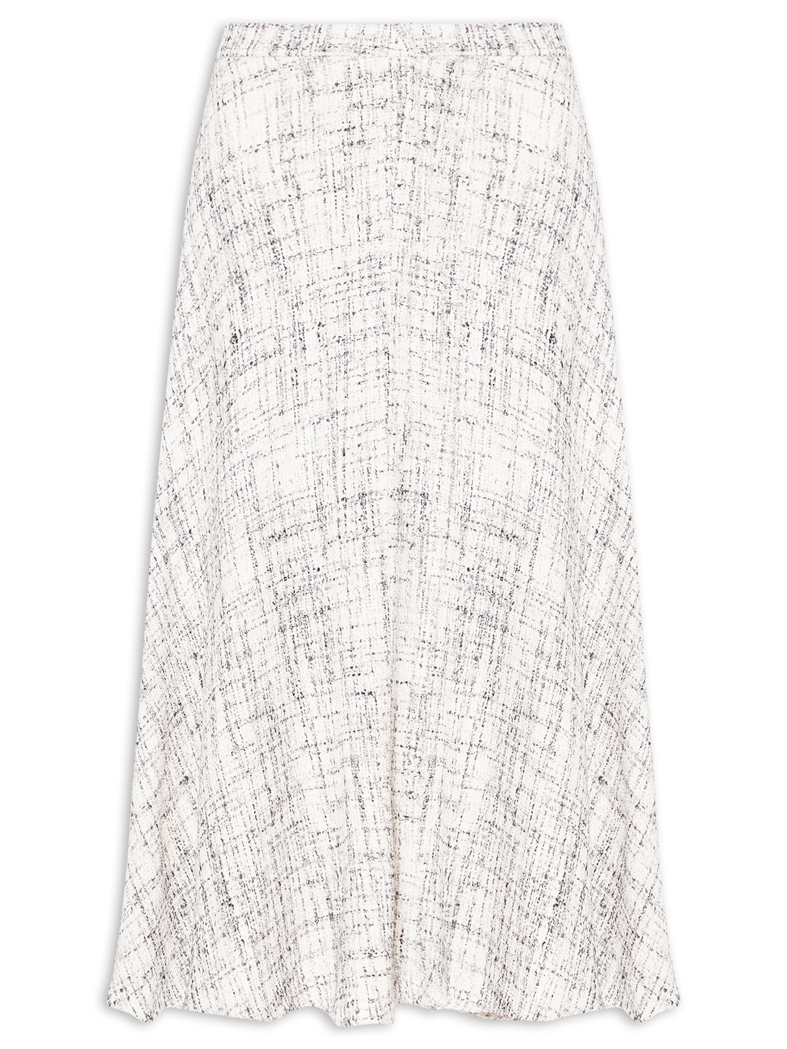 Saia Midi Em Tweed Off White '2Essential