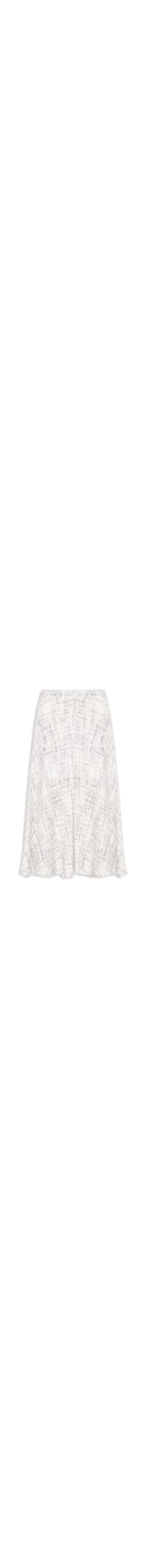 Saia Midi Em Tweed - Off White
