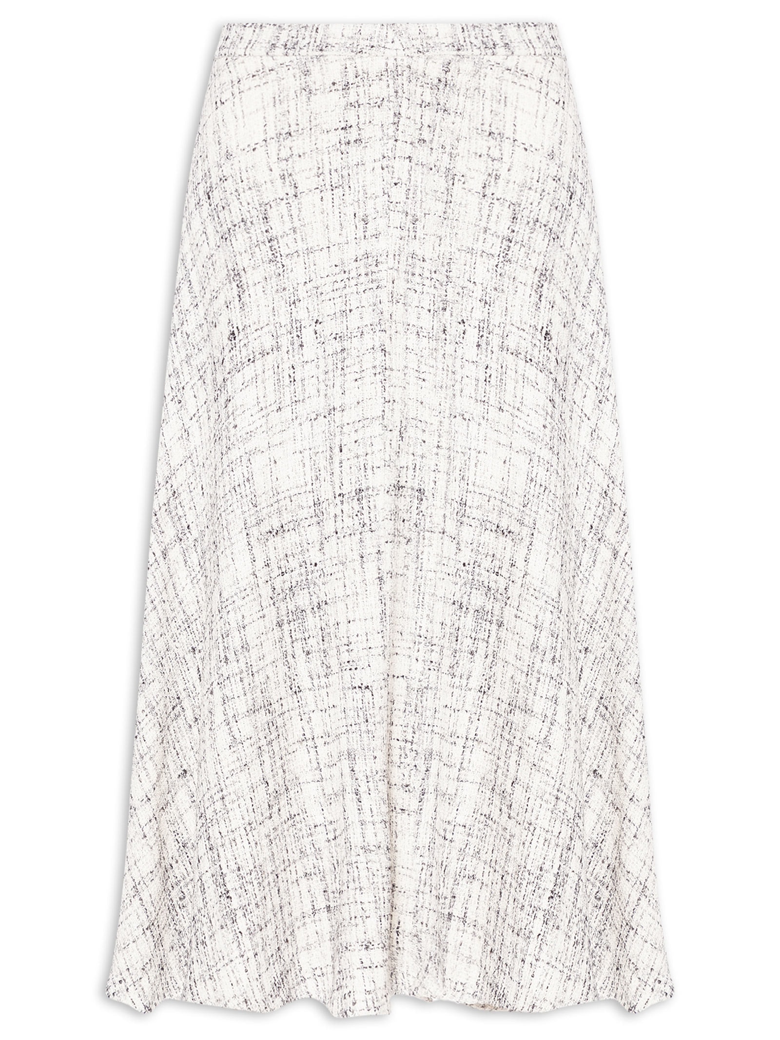 Saia Midi Em Tweed Off White '2Essential