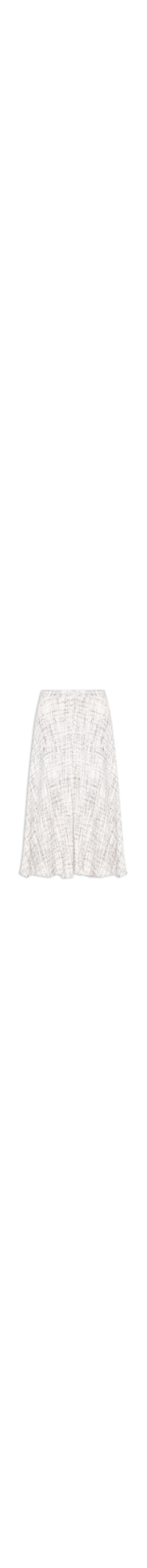 Saia Midi Em Tweed - Off White