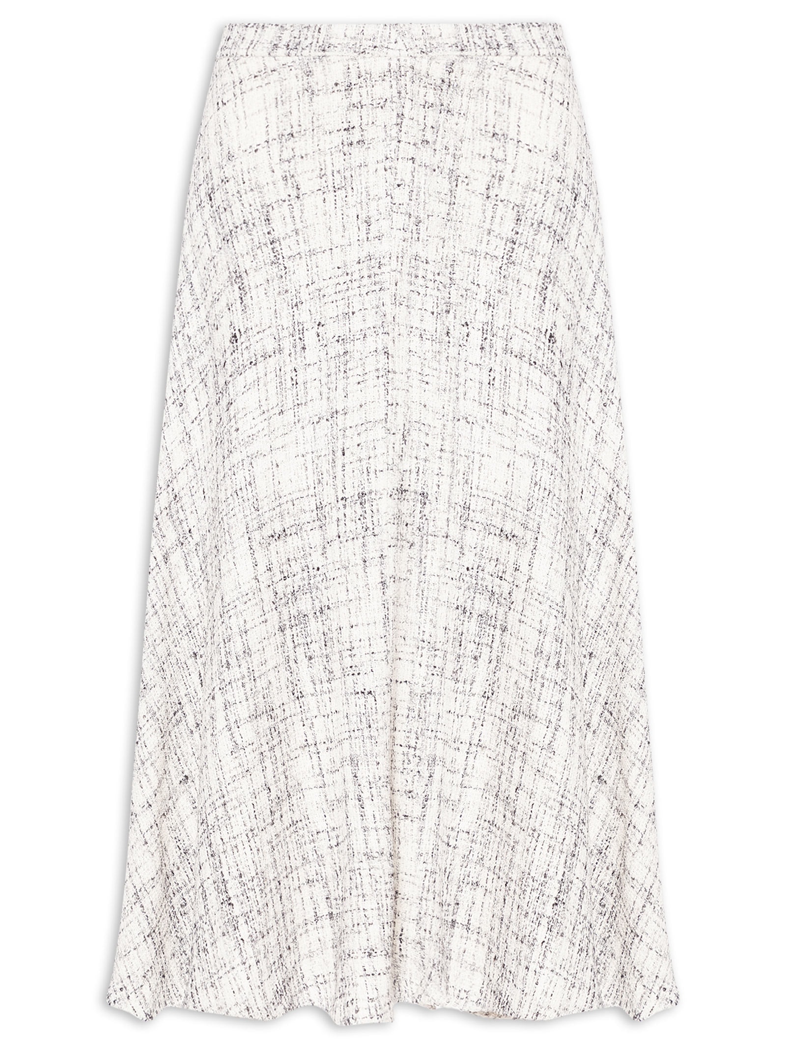 Saia Midi Em Tweed Off White '2Essential
