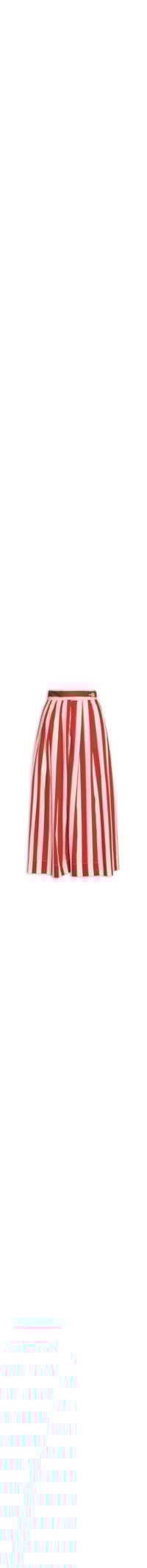 Saia Midi Estampa Listra Maravilha - Vermelho