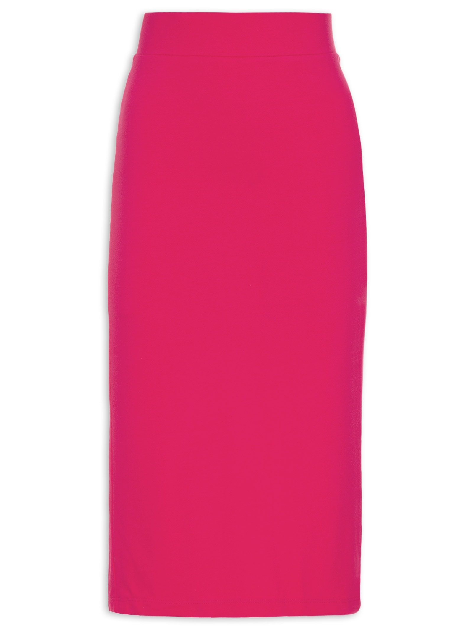Saia Midi Femnina Fenda Rosa  Market 33