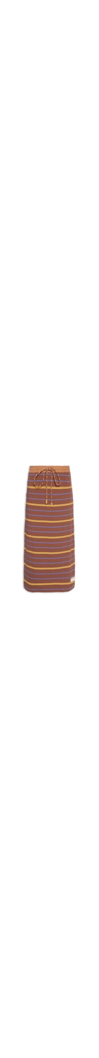 Saia Midi Fio Tinto - Marrom