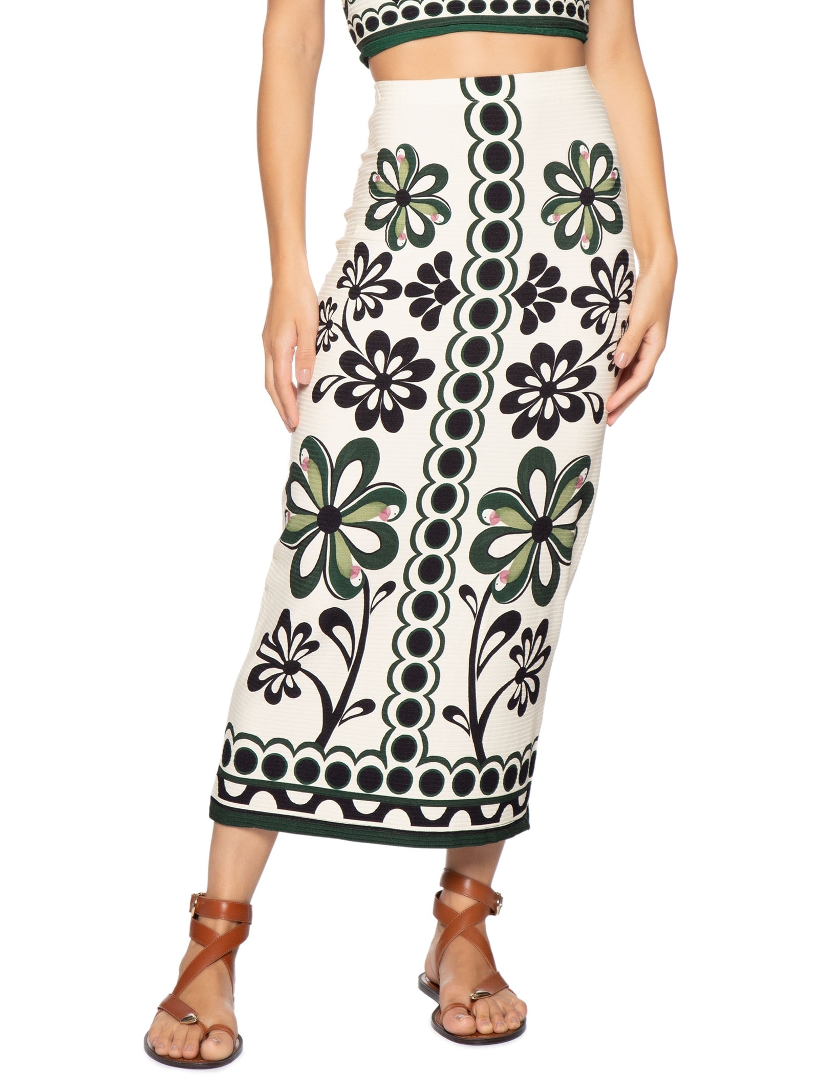 Saia Midi Florara – Preto Farm