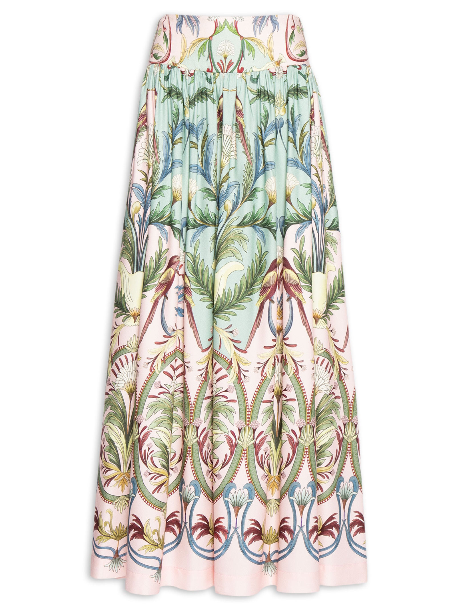 Saia Midi Florescer Bege Farm