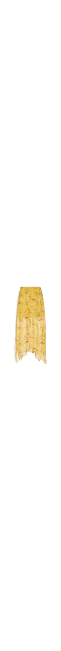 Saia Midi Ggt Estampa Daisy - Amarelo