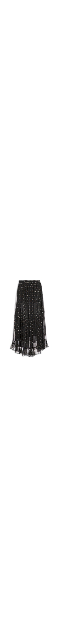 Saia Midi GGT Lurex - Preto