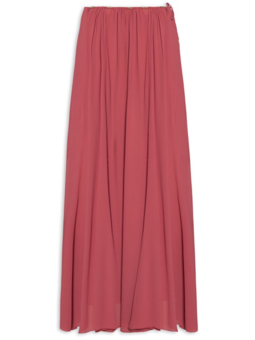 Saia Midi GGT Vazado Metais – Rosa