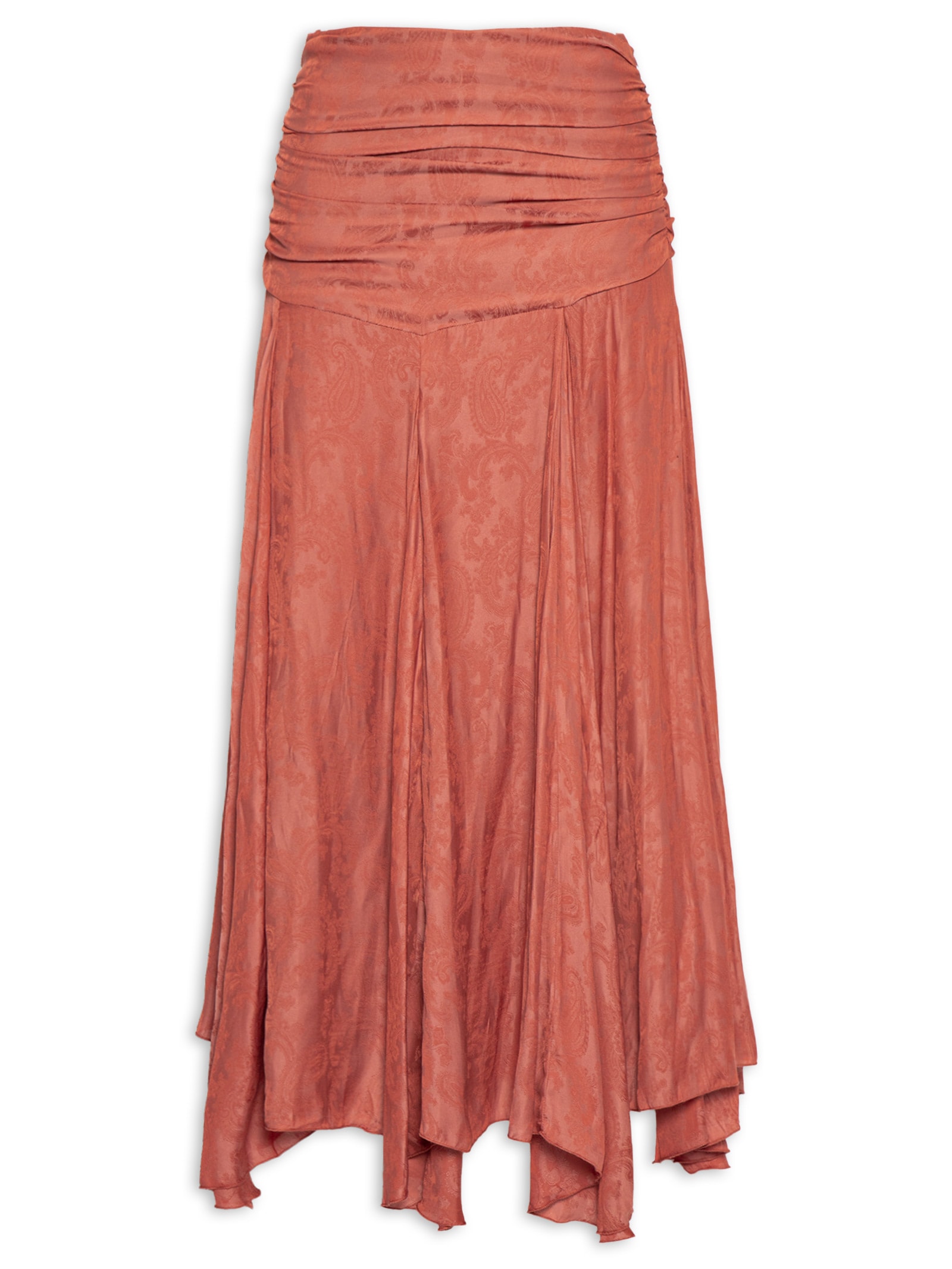 Saia Midi Jacquard Cachemiere Rosa Maria Filó