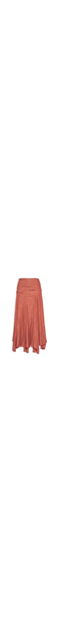 Saia Midi Jacquard Cachemiere - Rosa