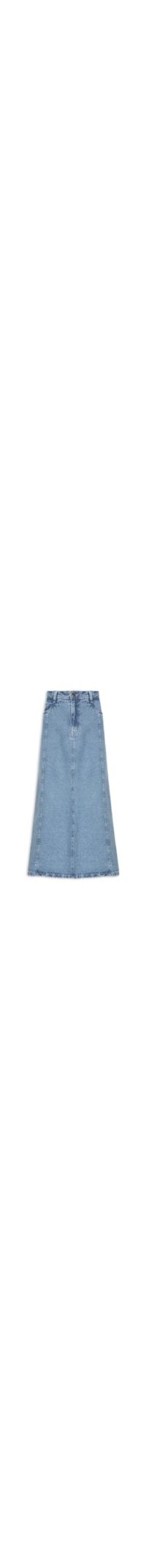 Saia Midi Jeans - Azul