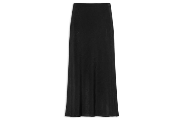Saia Midi Jersey - Preto