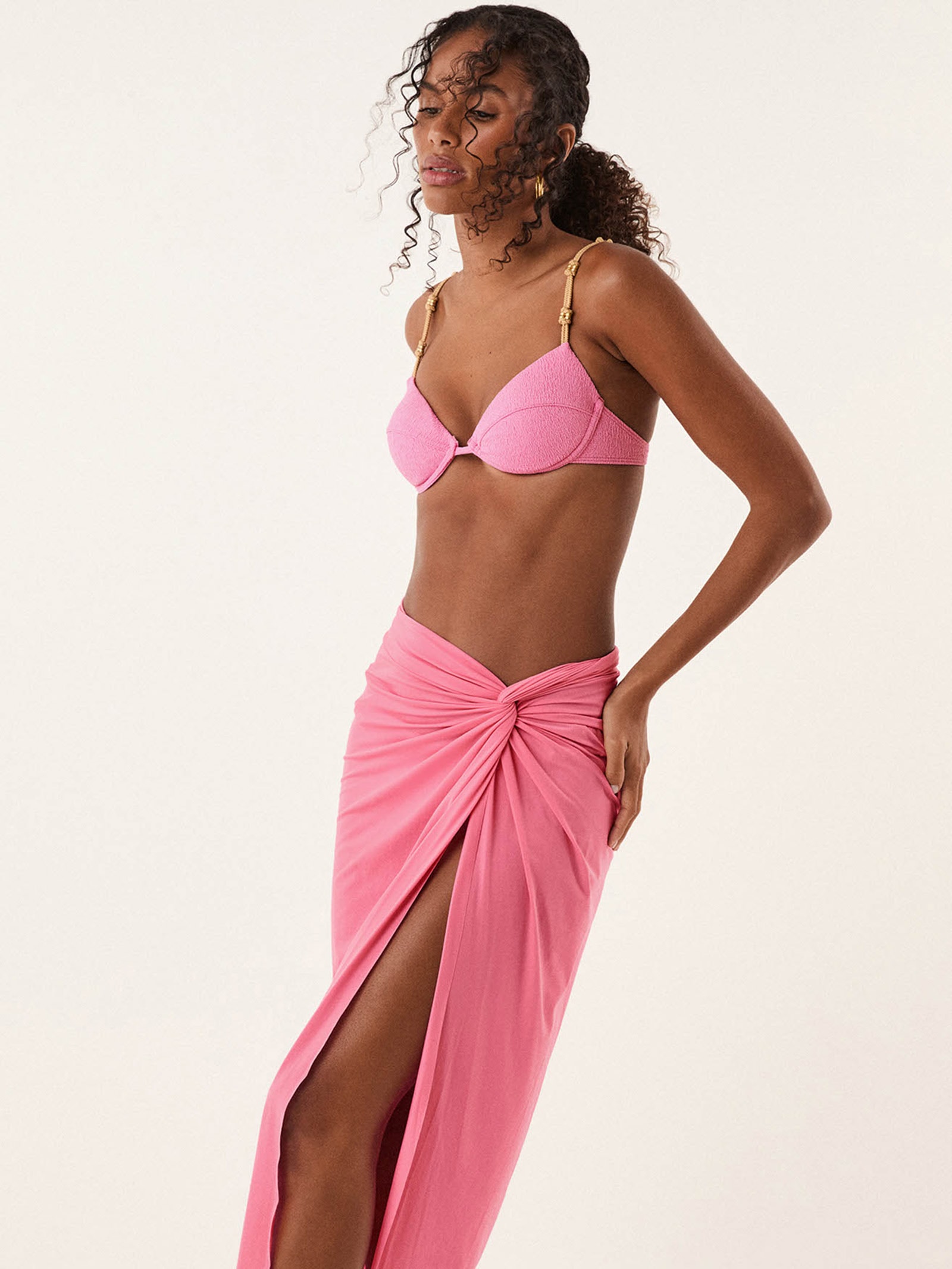 Saia Midi Karen Rosa Vix