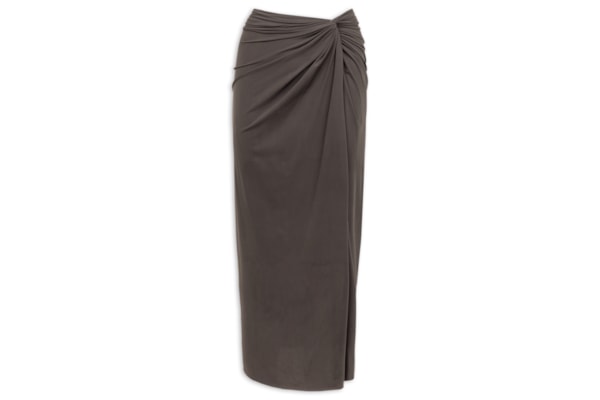 Saia Midi Karen – Cinza