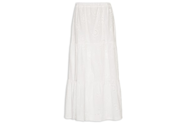 Saia Midi Laise - Branco