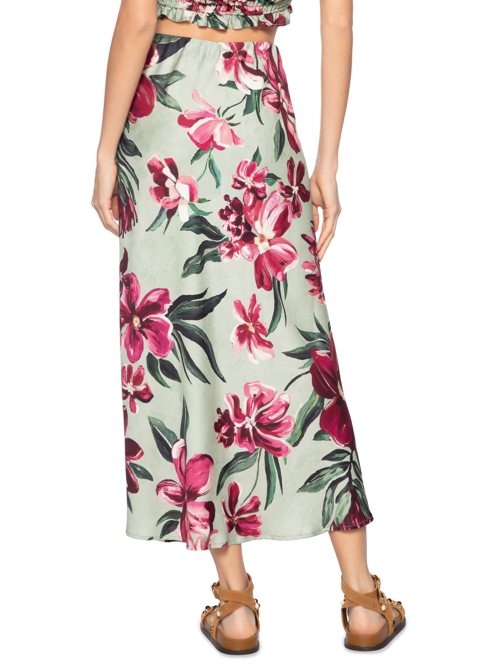 Saia Midi Lineia Verde Farm