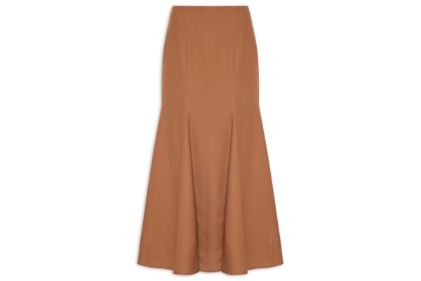 Saia Midi Lisa Nesgas - Marrom