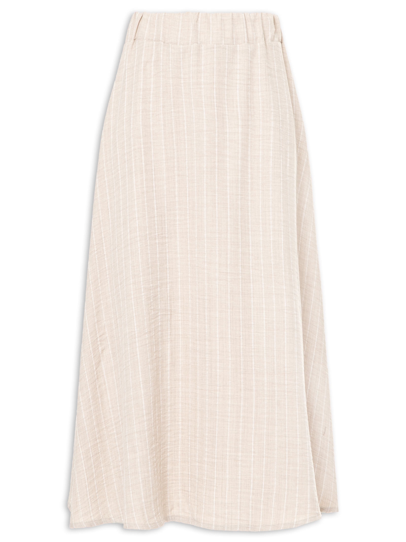 Saia Midi Listrada Off White Basiq