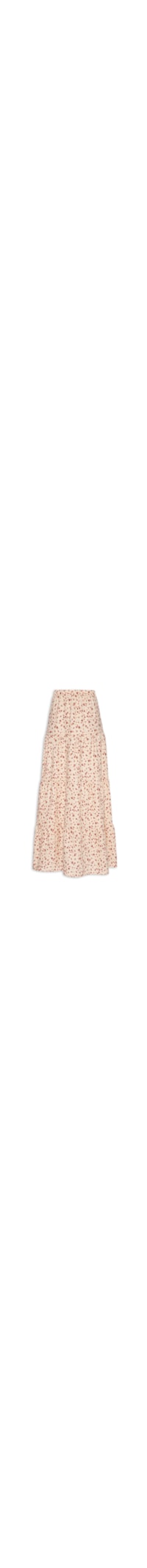 Saia Midi Marias Estampada - Bege