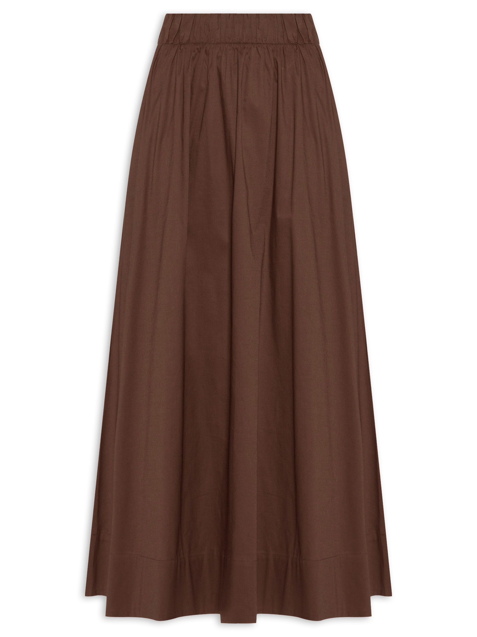 Saia Midi Maxi Godê Marrom '2Essential