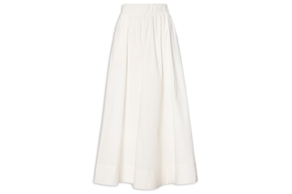Saia Midi Maxi Godê - Off White